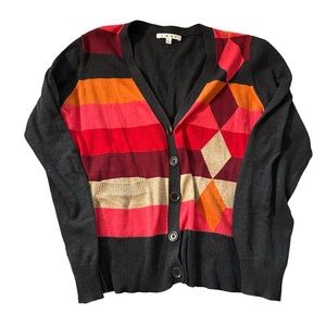 Cabi women's size large multicolored cardigan